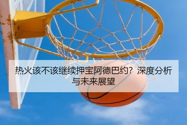 热火该不该继续押宝阿德巴约？深度分析与未来展望